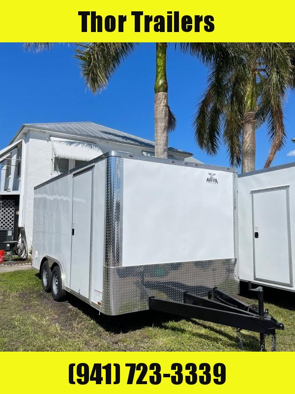 NEW 8.5 X 16 TA Enclosed Trailer w/Ramp Radial Tires Roof vent and sidewall vents NEW 8.5 X 16 TA Enclosed Trailer w/Ramp Radial Tires Roof vent and sidewall vents
