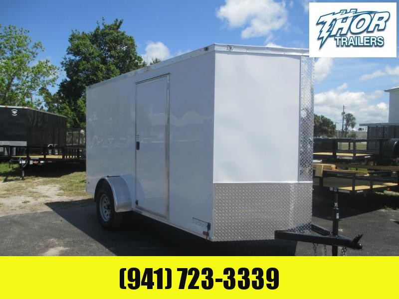 IN STOCK! 6 x 10 SA Trailer w/Ramp Door - WHITE Side door and Ramp door IN STOCK! 6 x 10 SA Trailer w/Ramp Door - WHITE Side door and Ramp door
