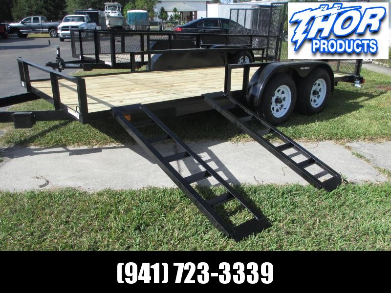 IN STOCK! 7X20 ATV UTILITY TRAILER T/A 2 axle Brakes w/side and rear Ramps! IN STOCK! 7X20 ATV UTILITY TRAILER T/A 2 axle Brakes w/side and rear Ramps!