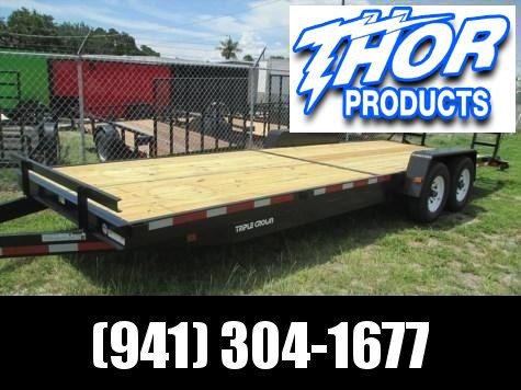 NEW 7 x 24 Equipment Trailer 14K w/Ramps with Spare Tire mount NEW 7 x 24 Equipment Trailer 14K w/Ramps with Spare Tire mount