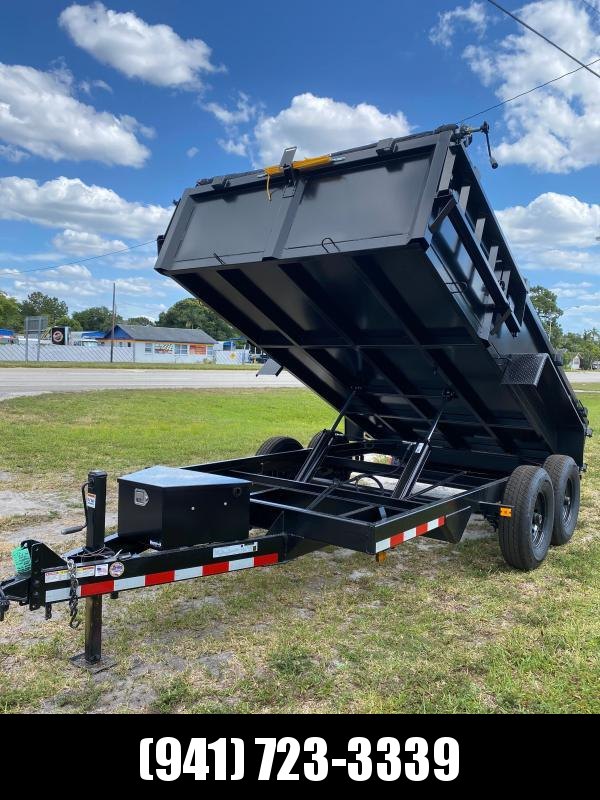 IN STOCK! 7x14 TA 14K Dump Trailer with Ramps and Tarp Included IN STOCK! 7x14 TA 14K Dump Trailer with Ramps and Tarp Included