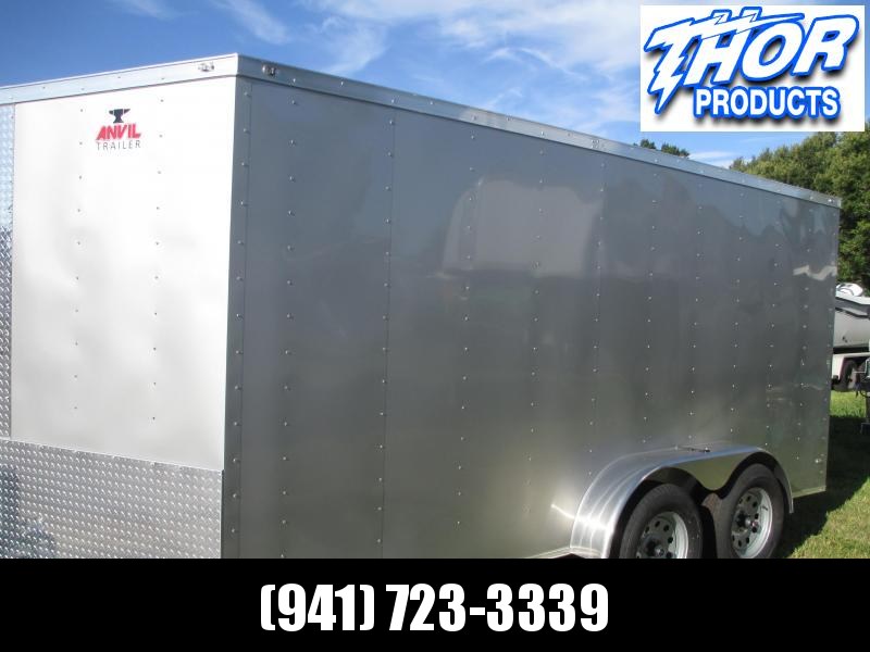 IN STOCK!! 7x18 Trailer White w/Ramp and side door!! SILVER IN STOCK!! 7x18 Trailer White w/Ramp and side door!! SILVER