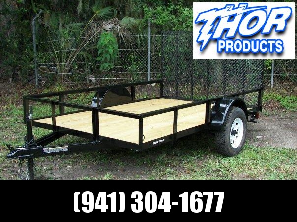 NEW 6'4 x 12 SA Utility Trailer w/LED Lights and Ramp and Radial Tires NEW 6'4 x 12 SA Utility Trailer w/LED Lights and Ramp and Radial Tires