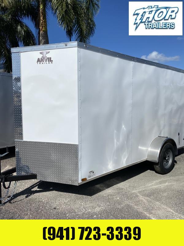 IN STOCK! 6 x 12 SA Trailer with Side Door and Double Rear Doors WHITE IN STOCK! 6 x 12 SA Trailer with Side Door and Double Rear Doors WHITE