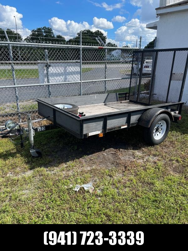 USED 5X8 SA Utility Trailer w/ramp - includes spare USED 5X8 SA Utility Trailer w/ramp - includes spare