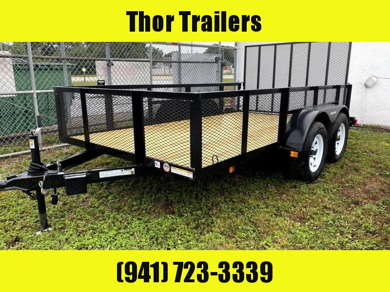 IN STOCK! 6.4 x 12 TA Utility Trailer 2ft mesh sides w/1 axle brake and ramp IN STOCK! 6.4 x 12 TA Utility Trailer 2ft mesh sides w/1 axle brake and ramp
