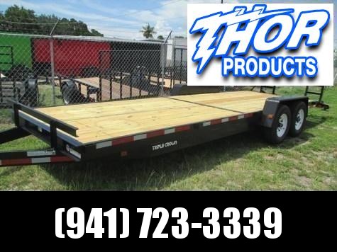 IN STOCK! 7 x 24 Equipment Trailer 14K w/Ramps with Spare Tire mount IN STOCK! 7 x 24 Equipment Trailer 14K w/Ramps with Spare Tire mount