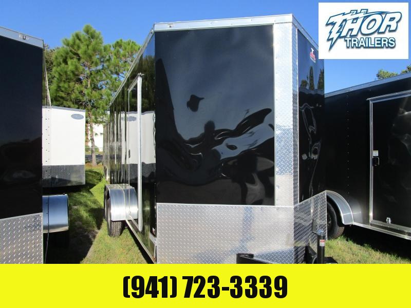 IN STOCK!! 7x16 Trailer with Ramp and side door BLACK IN STOCK!! 7x16 Trailer with Ramp and side door BLACK