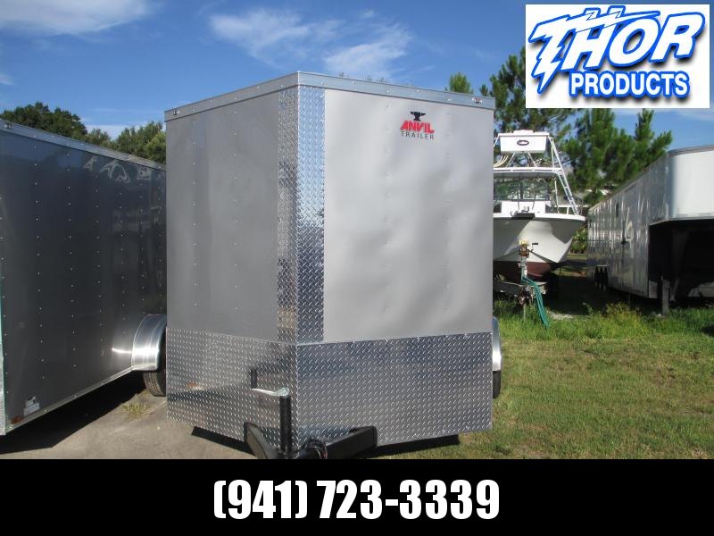 NEW 7x16 Trailer SILVER w/Ramp and side door - Sidewall vents NEW 7x16 Trailer SILVER w/Ramp and side door - Sidewall vents