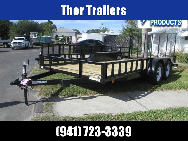 IN STOCK! 7X16 TA ATV TRAILER W/1 brake axle Side and Rear Ramps LED Lights Radial Tires IN STOCK! 7X16 TA ATV TRAILER W/1 brake axle Side and Rear Ramps LED Lights Radial Tires