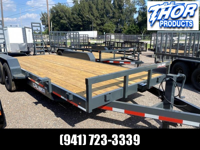 IN STOCK! 7x20 14K Equipment Trailer * LEDs * 7K drop leg jack GRAY IN STOCK! 7x20 14K Equipment Trailer * LEDs * 7K drop leg jack GRAY
