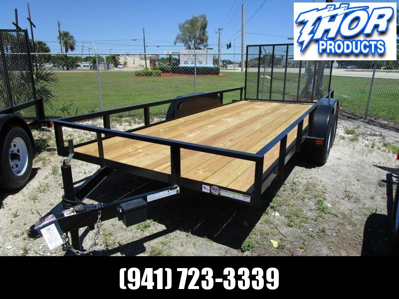 NEW 6'4 x 16 TA Utility Trailer with Ramp 1 axle has brake LED AND RADIALS NEW 6'4 x 16 TA Utility Trailer with Ramp 1 axle has brake LED AND RADIALS