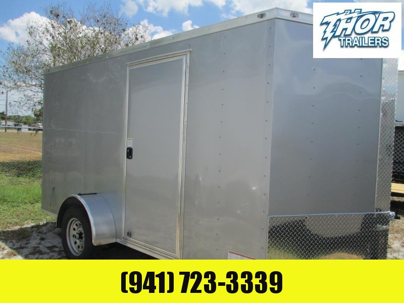 IN STOCK! 6 x 10 SA Trailer w/Ramp Door - SILVER Side door and Ramp door IN STOCK! 6 x 10 SA Trailer w/Ramp Door - SILVER Side door and Ramp door