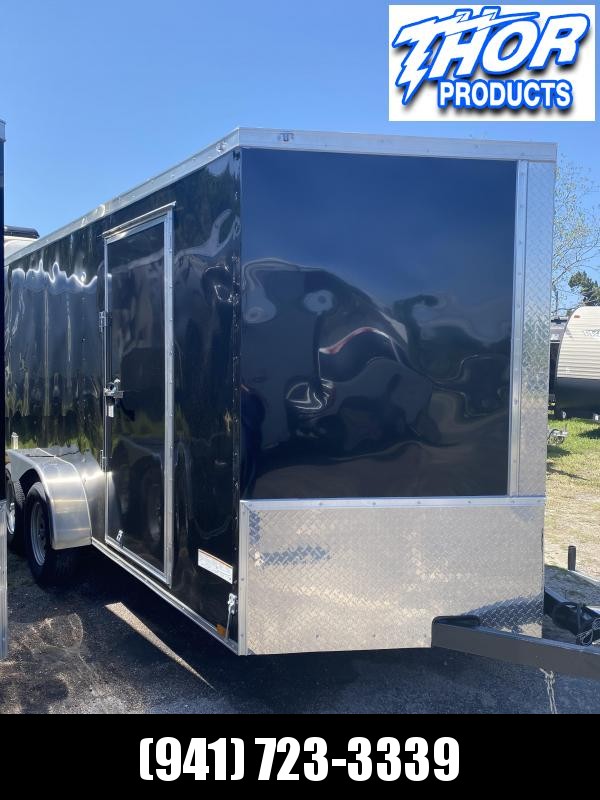 IN STOCK! 7X12 TA Enclosed Trailer with a Ramp in BLACK IN STOCK! 7X12 TA Enclosed Trailer with a Ramp in BLACK