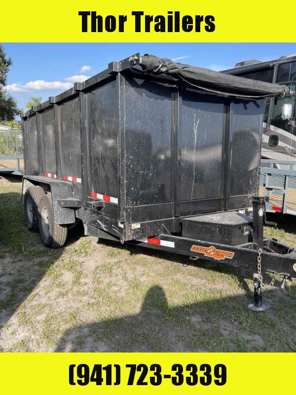 USED 6x12 TA 10K Dump Trailer 4FT SIDES with Tarp USED 6x12 TA 10K Dump Trailer 4FT SIDES with Tarp