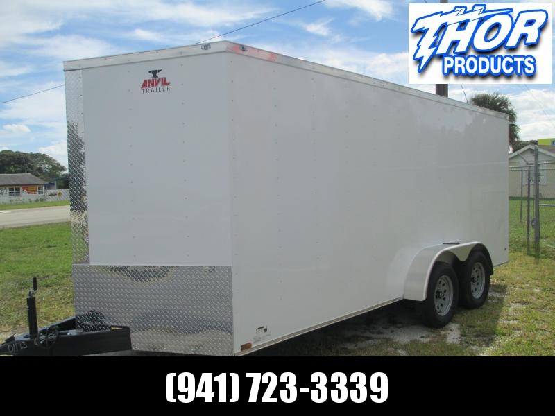 NEW 7x16 Trailer WHITE w/Ramp and side door!! NEW 7x16 Trailer WHITE w/Ramp and side door!!
