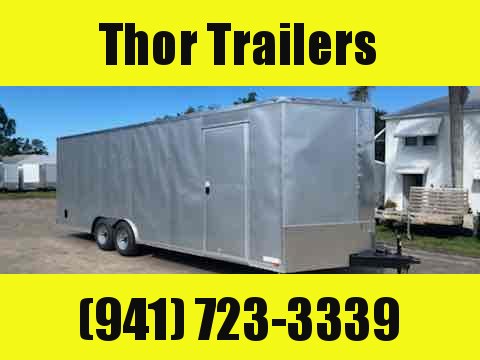 IN STOCK! 8.5 X 24 V-nose 10K Car Hauler Trailer with Ramp 7' Interior Height IN STOCK! 8.5 X 24 V-nose 10K Car Hauler Trailer with Ramp 7' Interior Height