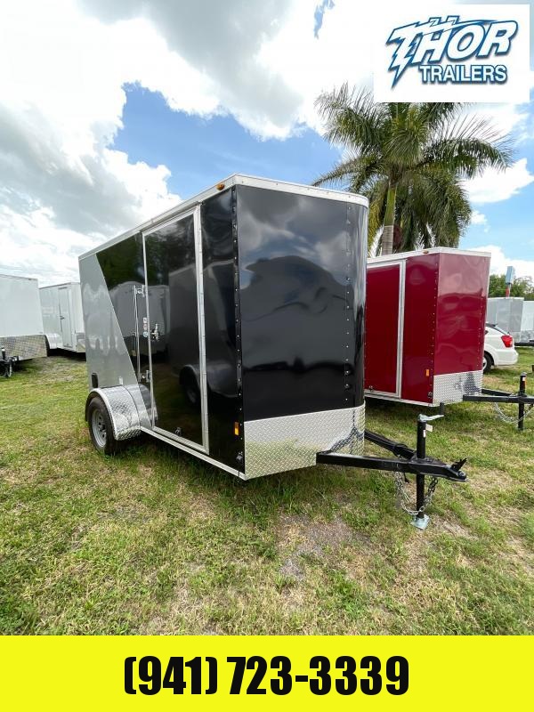 NEW 6X10 2 Tone Black and Silver Trailer with Ramp Door flushlock & barlock NEW 6X10 2 Tone Black and Silver Trailer with Ramp Door flushlock & barlock