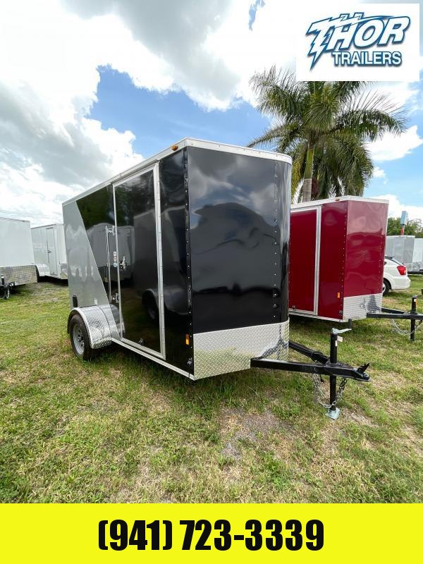NEW 6X10 2 Tone Black and Silver Trailer with Ramp Door flushlock & barlock NEW 6X10 2 Tone Black and Silver Trailer with Ramp Door flushlock & barlock