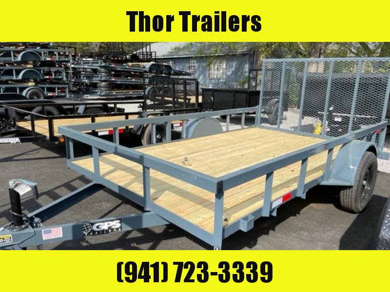 NEW 5X10 SA Utility Trailer TUBE TOP Gate with Gas springs - GRAY NEW 5X10 SA Utility Trailer TUBE TOP Gate with Gas springs - GRAY