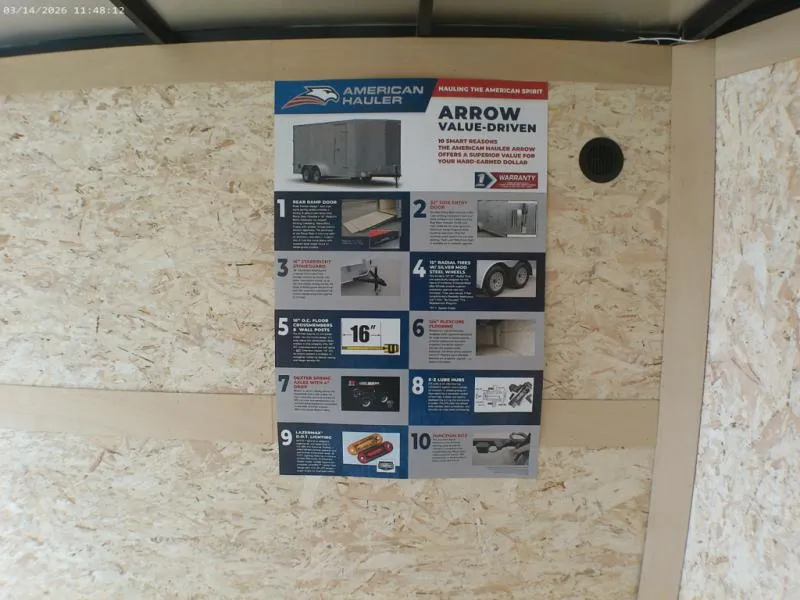 new Cargo (Enclosed) Trailers American Hauler  for sale, in Middlebury, IN Thumbnail 12