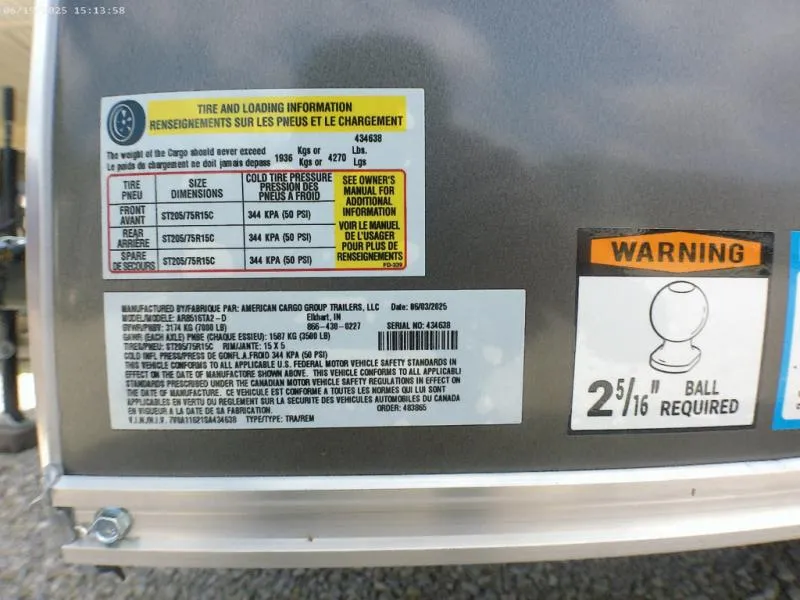 new Cargo (Enclosed) Trailers American Hauler  for sale, in Middlebury, IN Thumbnail 13