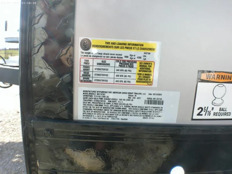 new Cargo (Enclosed) Trailers American Hauler  for sale, in Middlebury, IN Thumbnail 13