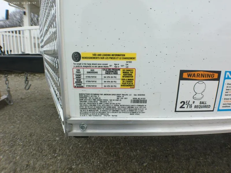 new Cargo (Enclosed) Trailers American Hauler  for sale, in Middlebury, IN Thumbnail 13