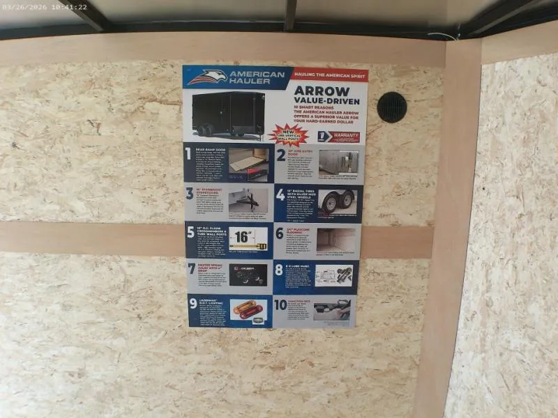 new Cargo (Enclosed) Trailers American Hauler  for sale, in Middlebury, IN Thumbnail 12