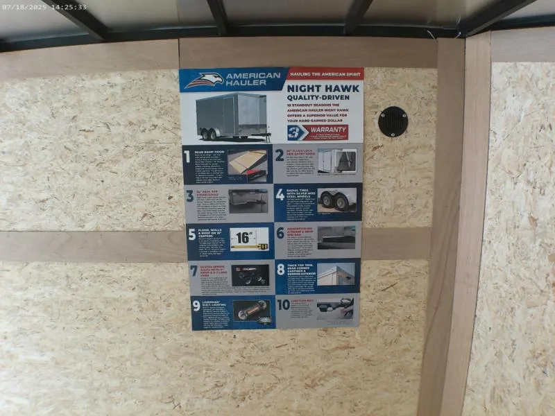 new Cargo (Enclosed) Trailers American Hauler  for sale, in Middlebury, IN Thumbnail 14