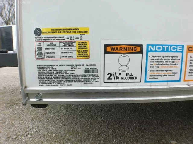 new Cargo (Enclosed) Trailers American Hauler  for sale, in Middlebury, IN Thumbnail 19