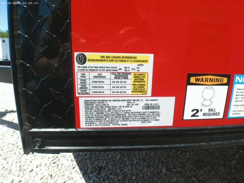 new Cargo (Enclosed) Trailers American Hauler  for sale, in Middlebury, IN Thumbnail 16