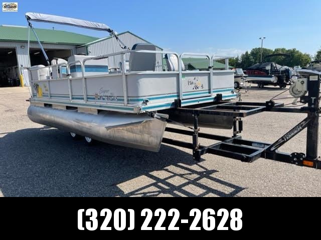1995 Palm Beach Super 180 Pontoon Boat w/ Trailer 1995 Palm Beach Super 180 Pontoon Boat w/ Trailer