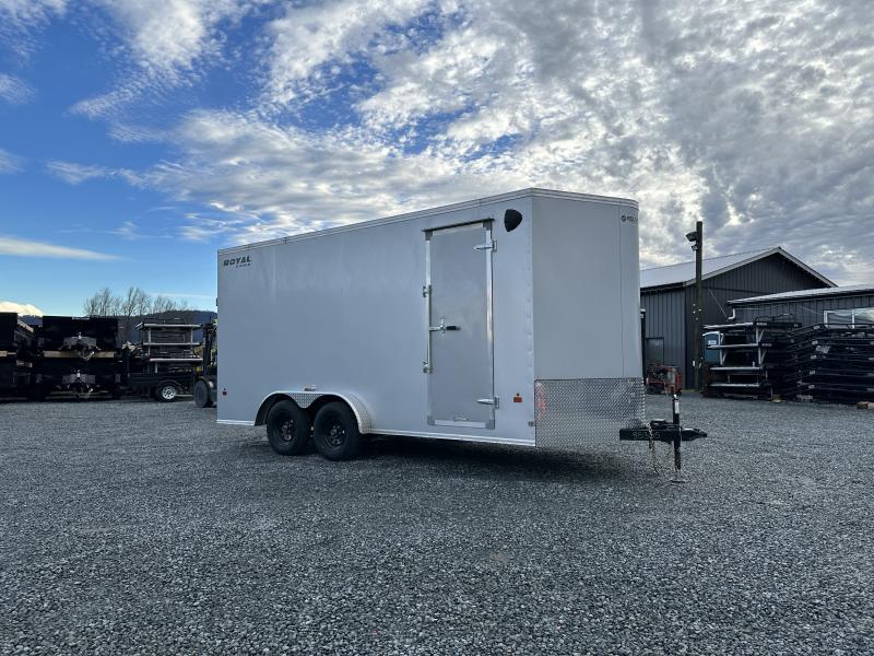 2024 Royal 7.5x16 Ramp Door Silver Cargo / Enclosed Trailer UTV ATV