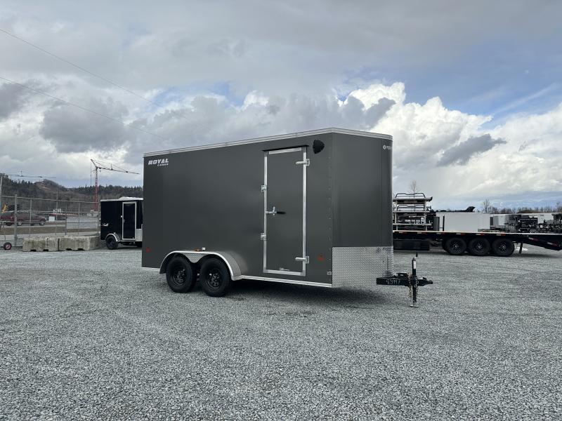 2023 Royal Cargo 7X14 V Nose 7700LB GVW RAMP DOOR Enclosed Trailer