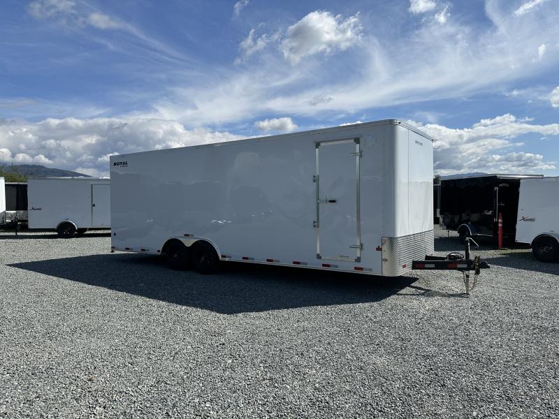 2024 Royal Cargo Trailers 8.5x24 White Enclosed Cargo Trailer Car