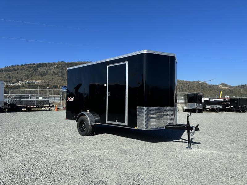 2023 TNT 6x10 V Nose Cargo / Enclosed Trailer White Barn Door w/ Bar