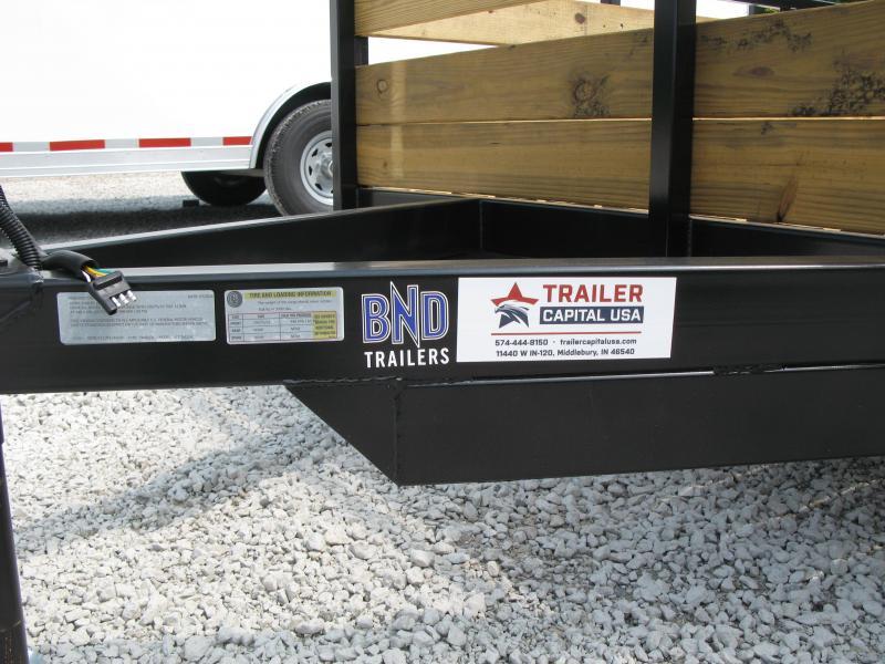 2021 BND 7x12 High Side Open Utility Trailer Near Me