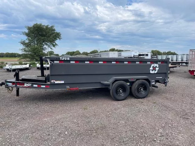 2026 Buckshot Trailers TLP316 Low Profile Dump Trailer 83x16ft 3ft tall sides Dump Trailer