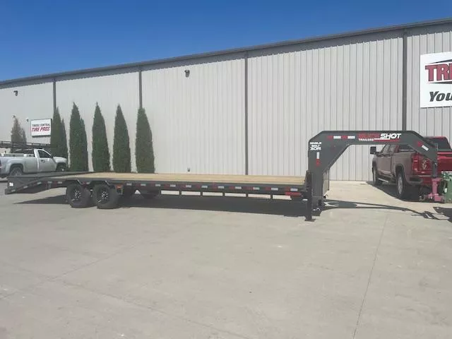 2026 Buckshot Trailers 102x30ft Deckover Flatbed Trailer 7K axles 