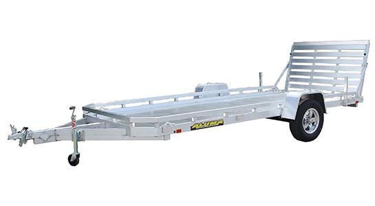2026 Aluma 7814S-TG Utility Trailer Single axle 4ft ramp gate
