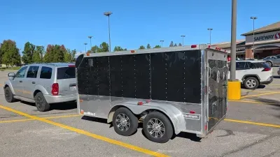 DUAL AXLE LOW PROFILE MOTORCYCLE TRAILER