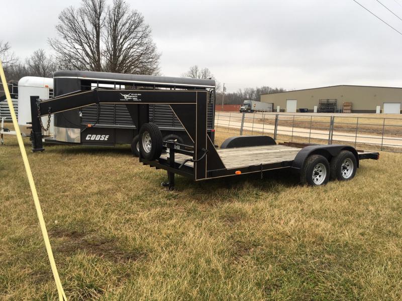 1995 R and W Trailers Low boy Gooseneck Flatbed Trailer 1995 R and W Trailers Low boy Gooseneck Flatbed Trailer