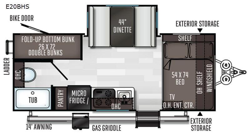new Travel Trailers Forest River E-Pro By Flagstaff for sale, in Irwin, PA Thumbnail 2