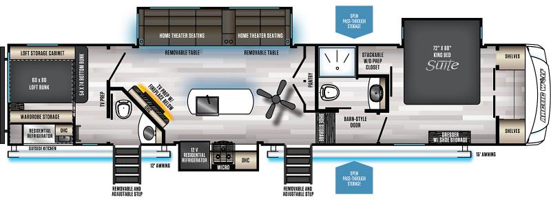 new Fifth Wheel Trailers Forest River Cherokee Arctic Wolf for sale, in Irwin, PA Thumbnail 2