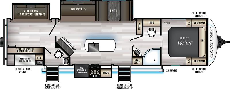 new Travel Trailers Forest River Cherokee Alpha Wolf for sale, in Irwin, PA Thumbnail 2