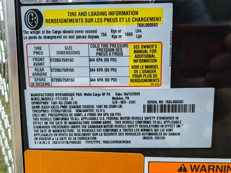 new Cargo (Enclosed) Trailers Wells Cargo  for sale, in Muncy, PA Thumbnail 5