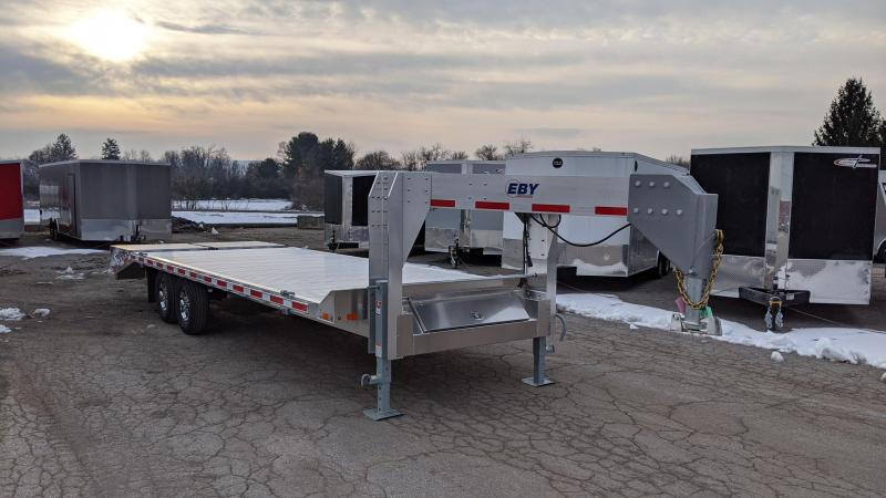 2021 EBY 25' 15.9K Gooseneck Deckover Flatbed Trailer 2021 EBY 25' 15.9K Gooseneck Deckover Flatbed Trailer