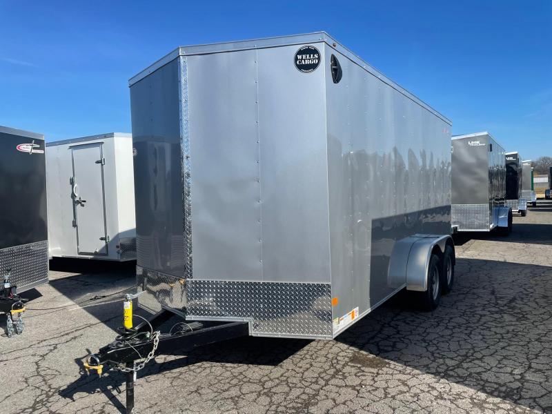 2023 Wells Cargo 7X16 Barn Door 7K Enclosed Cargo Trailer Near Me