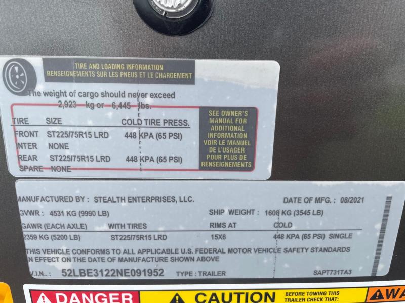 new Snowmobile Trailers Stealth Trailers  for sale, in Muncy, PA Thumbnail 7